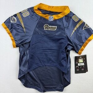 Los Angeles LA Rams Dog Jersey Pet Clothes, Size XL Collie, Retriever, NEW